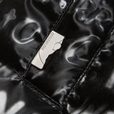 Unisex Winter Cotton Coat Dazzling Letter Stand-up Collar down Jacket