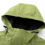 Men Jacket Coat Water Shell Jacket Loose Leisure Sports Hooded Jacket Coat