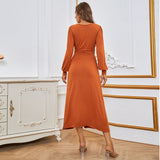 Women Dress Sexy V-neck Slim Fit Dress