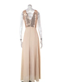 Women's Evening Gown Sexy Backless Chiffon Stitching Sequins Dress Evening Dress