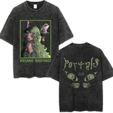 Summer Vintage Washed Men's T Shirts Melanie Martinez Print