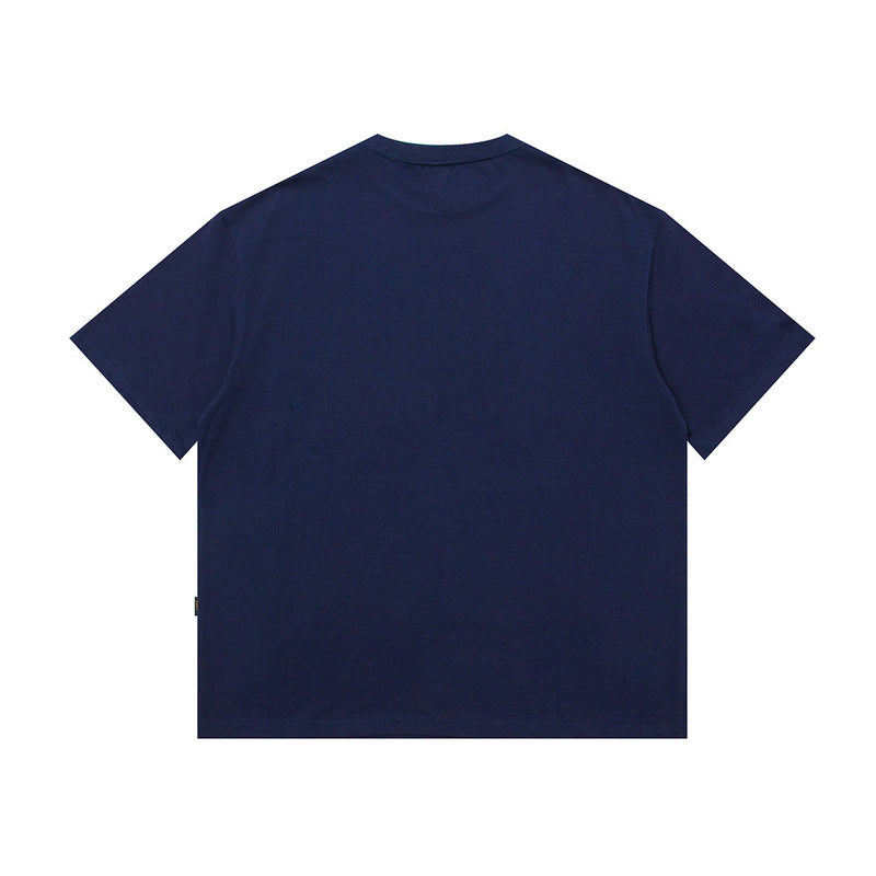 Men T Shirt Summer Vintage Printed round Neck Short Sleeve T-shirt