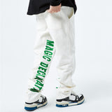 Men Sweatpants Embroidered Slacks Loose Straight Sports Trousers