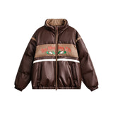 Unisex Coat Winter Pu Retro Flight Suit