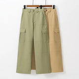 Women Sweatpants Spring and Autumn Retro Multi-Pocket Cargo Pants Loose Casual Trousers