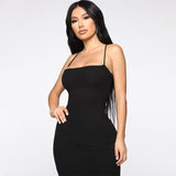 Women Dresses Summer Sexy Dress (Bla0420)