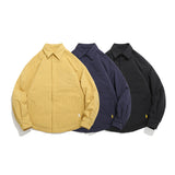 Unisex Jacket Winter Seersucker down Shirt