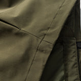 Unisex Winter Cotton Coat Velcro Decorative Hooded Cotton-Padded Coat Retro Warm Three-in-One Cotton-Padded Coat