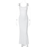 Women Dresses Spring Sexy Backless Spaghetti Straps Dress