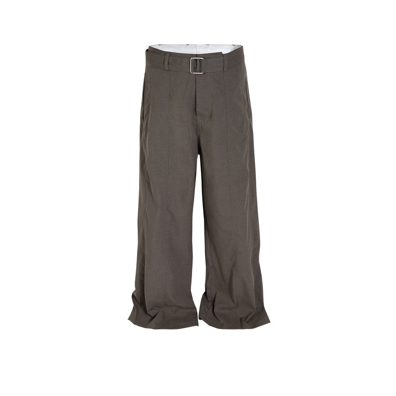 MIJKO Men's Vintage Pants MIJKO drape wide-footed trousers men's and women's belt casual trousers