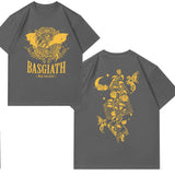 Fourth Wing Graphic T Shirts Basgiath War College Dragon