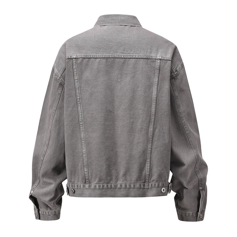 Men Jacket Coat Stitching Do the Old Cowboy Coat Men's Loose Jacket Denim Jacket