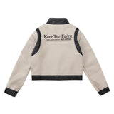 Unisex Jacket Fall Locomotive Style Leather Coat