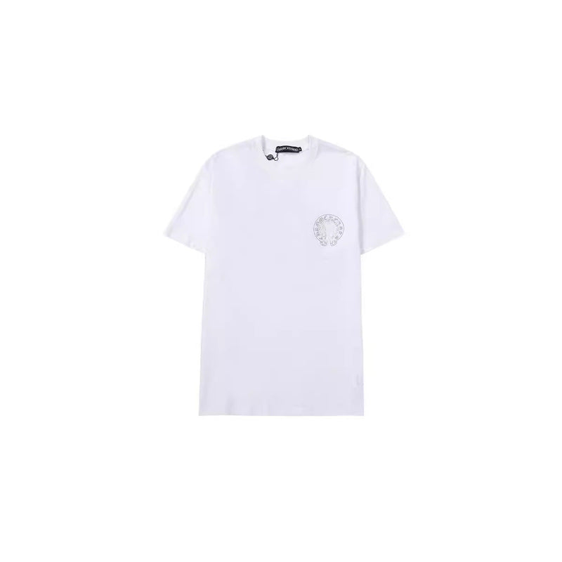 CHH Chrome Heart T Shirts Crowe Fashion ins Ghost 3D Printing Pure T-Shirt Summer