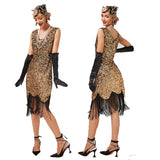 Flappers 1920S Dress Vintage Sequin Dress Gatsby Ball Tassel Dress