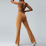 Women Yoga Set Horn Yoga Pants Sports Workout Clothes