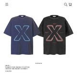 American vintage street T-shirt pure cotton retro men's and women's summer loose