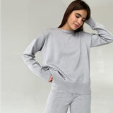 Ladies Leisure Knitwear Casual Top Two-Piece Pants