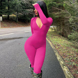 Women Jumpsuit Spring Sports Long Sleeve Jumpsuit