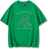 Funny Even Baddies Get Saddies Frog Tshirt,Mental Health