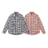 Unisex Jacket Autumn Design Plaid Shirt