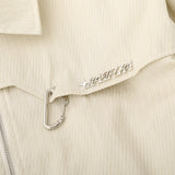 Women Jacket Workwear Multi-Pocket Short Jacket Autumn Leisure Motorcycle Clothing Coat