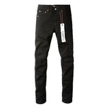 Purple Brand Jeans Black Color & Pleats Basic Style Jeans