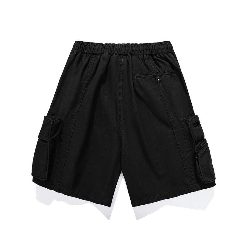 Men Shorts Amekaji Multi-Pocket Workwear Shorts