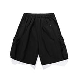 Men Shorts Amekaji Multi-Pocket Workwear Shorts
