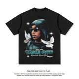 Asap Rocky T Shirts Travis Scott Short Sleeve Eminem ASAP TentacionT-Shirt