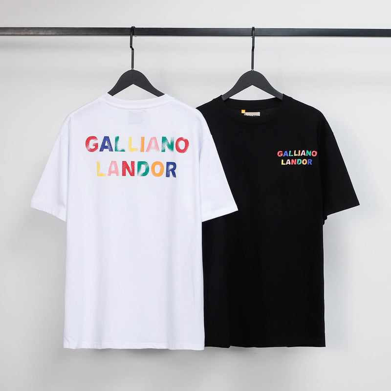 Gallery Dept T Shirts Los Angeles Gallery Dept Short Sleeve Letter Printed Loose Top