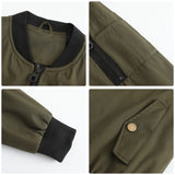 Women's Trench Coat Spring and Autumn Thin Flight Jacket Women's Casual Long Sleeve Coat Women's Loose Lapel Baseball Uniform