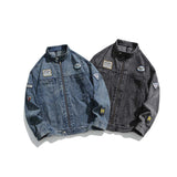Unisex Jacket Autumn Vintage Denim Jacket