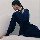 Women Dress Elegant Stand Collar Hip Skirt Women's Autumn and Winter Dress Dress