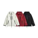 Unisex Winter Cotton Coat Three-Dimensional Multi-Pocket Hooded down Jacket