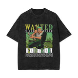 ONE PIECE washed old retro short-sleeved T-shirt, top
