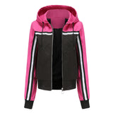 Women Trench Coat Thin Trench Coat Women's Coat Color Matching Casual Jacket Women's Spring and Autumn Outdoor Raincoat