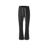 MIJKO Men's Vintage Pants MIJKO Microhorn Wide Feet Slim-fit Men's and Women's Long Casual Pants
