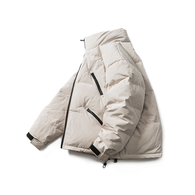 Unisex Winter Cotton Coat Multi-Pocket Hooded down Jacket Warm down Jacket