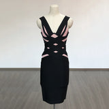 Women's Evening Dress Camisole Dress Sexy Sheath Bandage Dress V-neck