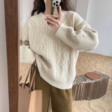 Women Knitted Pullover Sweater Women's Autumn Winter Sweater Top