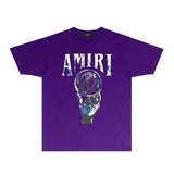 Amiri T-Shirt Personality Creative Printing Short Sleeve T-shirt Blouse