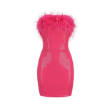 Women Dresses Sexy Backless Tassel Dress Hip Skirt (Zns0409)
