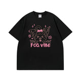 Men T Shirt Summer Devil Cartoon Printed Short Sleeve T-shirt Oversize