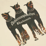 Vintage Doberman Dog Graphic Print Man T-Shirt Oversized