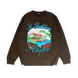 Amiri Long Sleeve Shirt Fashion Brand Long Sleeve Long-Sleeved T-shirt Blouse