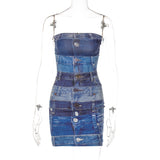 Women Dresses Spring Slim-Fitting Backless Sheath Dress