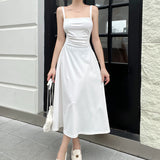 Women Dresses Dress Long Dress with Suspenders (Csm202403)