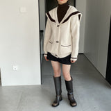 Women Cardigan Sweater Spring Cardigan Long Sleeve Loose R9968