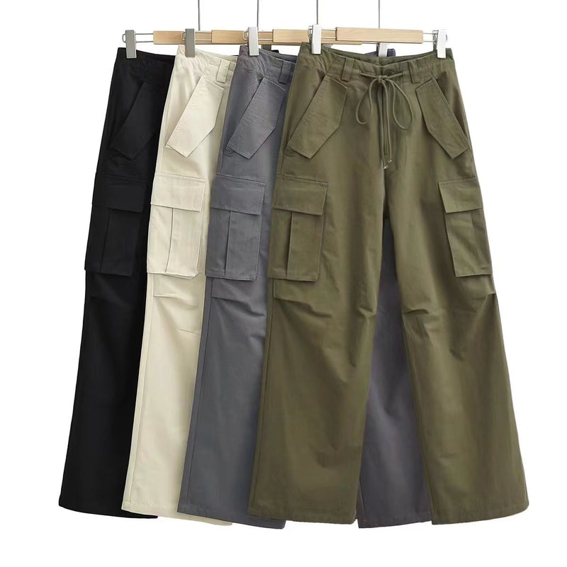 Women Sweatpants Summer Overalls Straight-Leg Pants Trousers